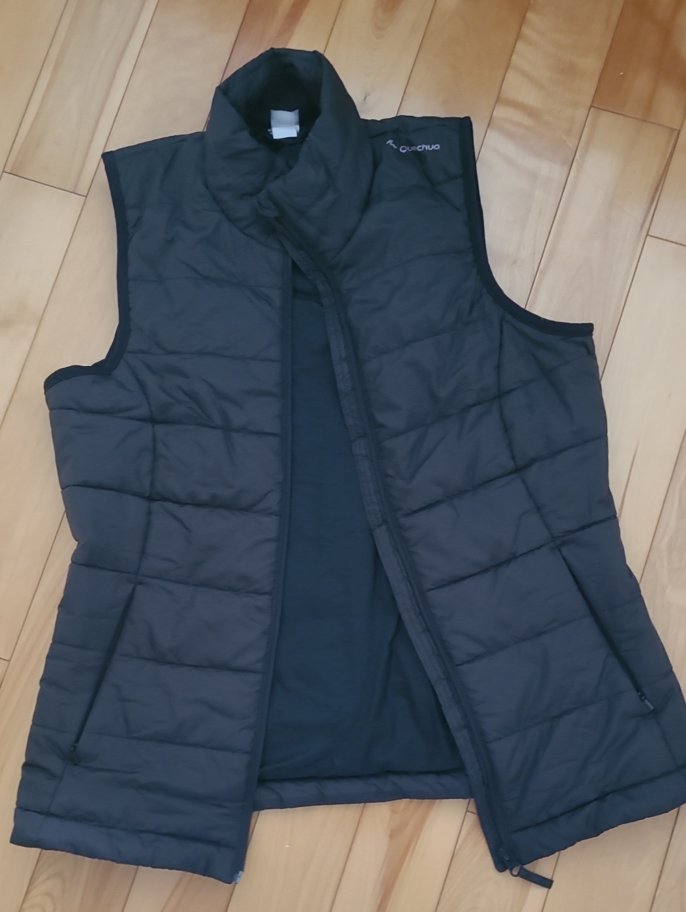 Quechua Women's Black Quilted Insulated Vest